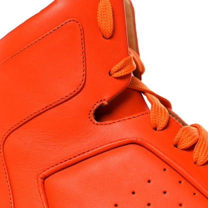 Givenchy Calfskin Mens Tyson High Top Sneakers 42 Orange 12 of 14