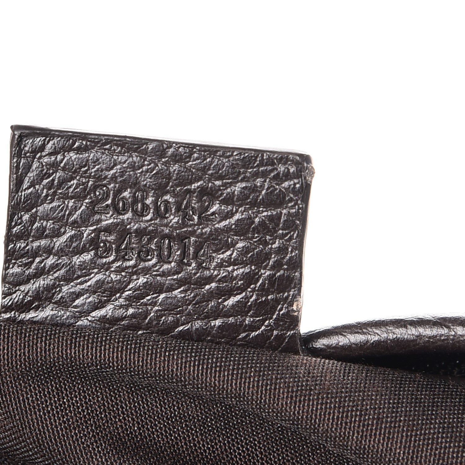 Gucci Crystal Monogram Abbey Messenger Bag Beige Dark Brown 7 of 7