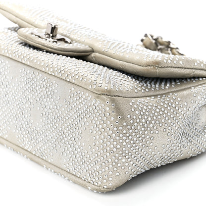 Chanel Iridescent Calfskin Studded Mini Flap Silver 12 of 12