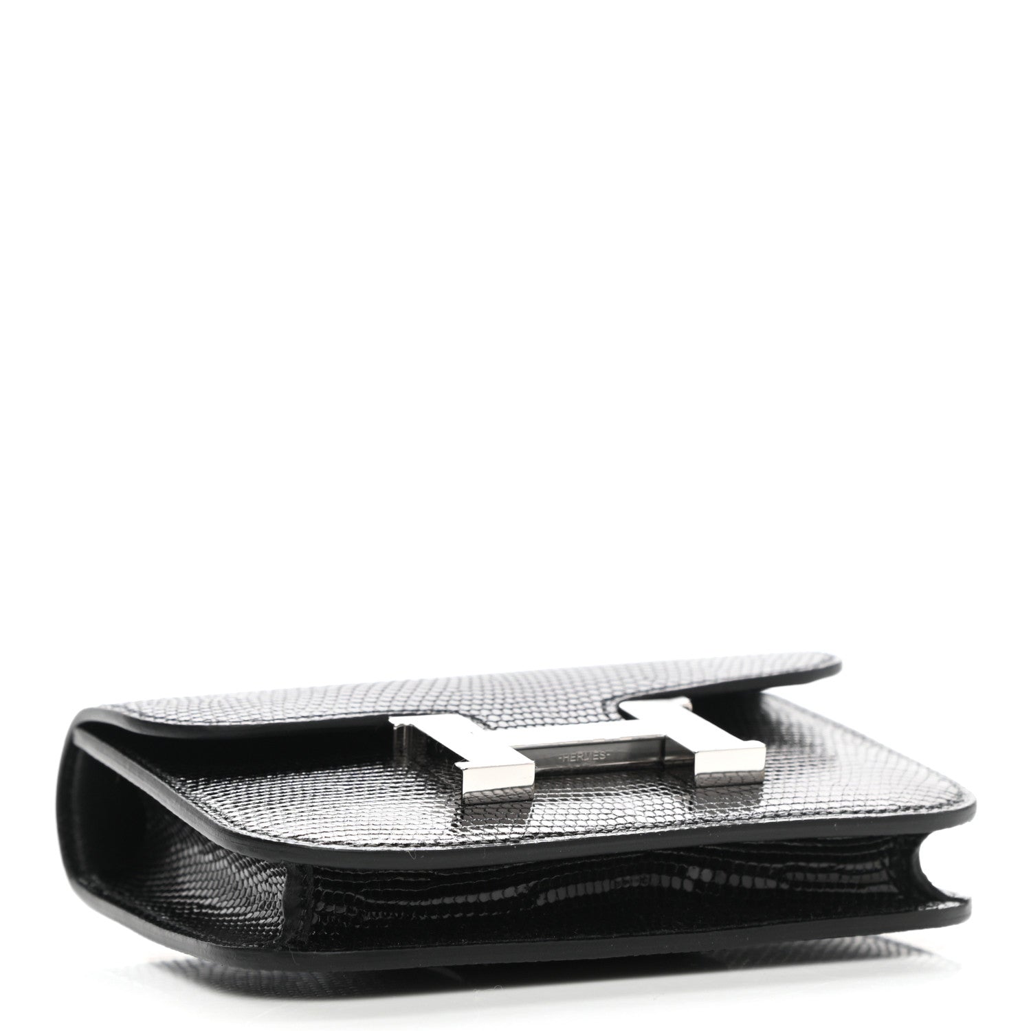 Hermes Lizard Constance Slim Wallet Black 4 of 7