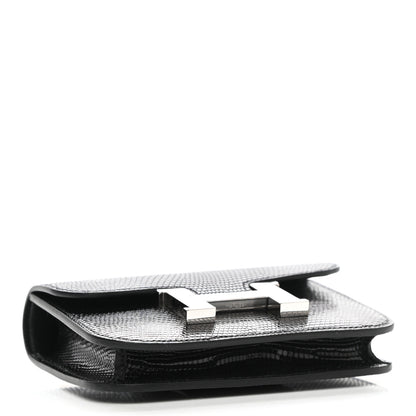 Hermes Lizard Constance Slim Wallet Black 4 of 7