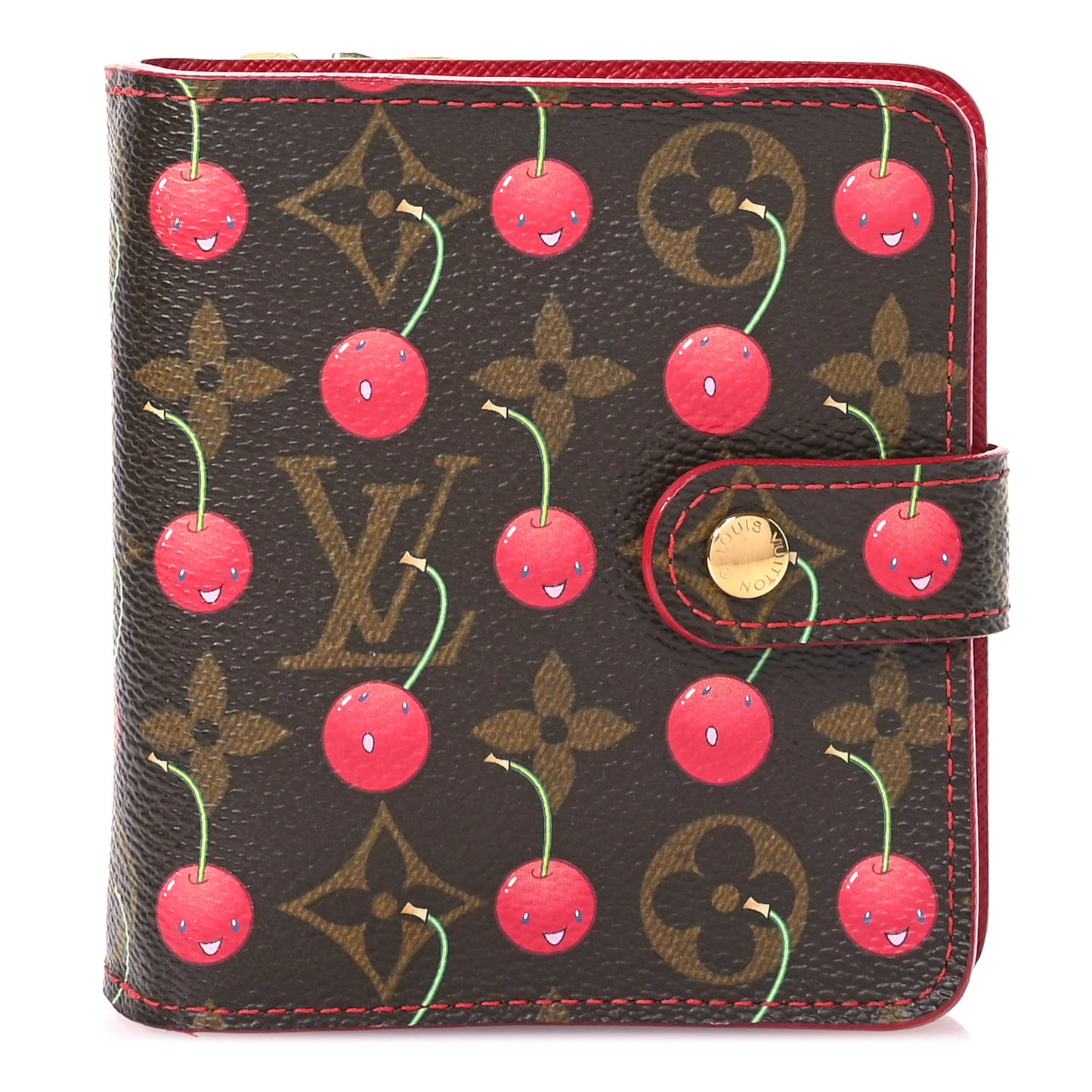 Monogram Cerises Compact Zippe Wallet
