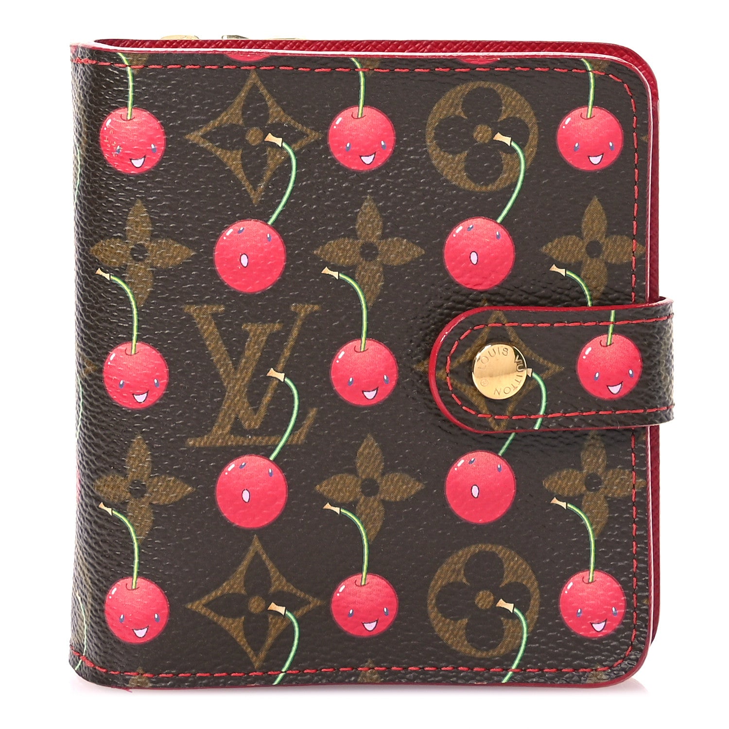 Louis Vuitton Monogram Cerises Compact Zippe Wallet 1 of 7