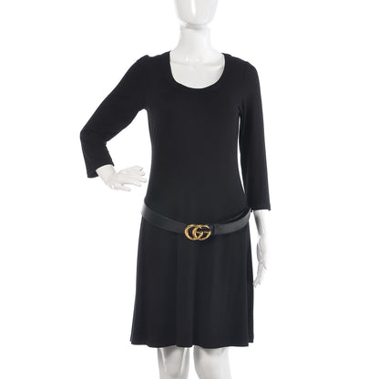 Gucci Textured Calfskin Double G 40mm Belt 95 38 Black 2 of 8