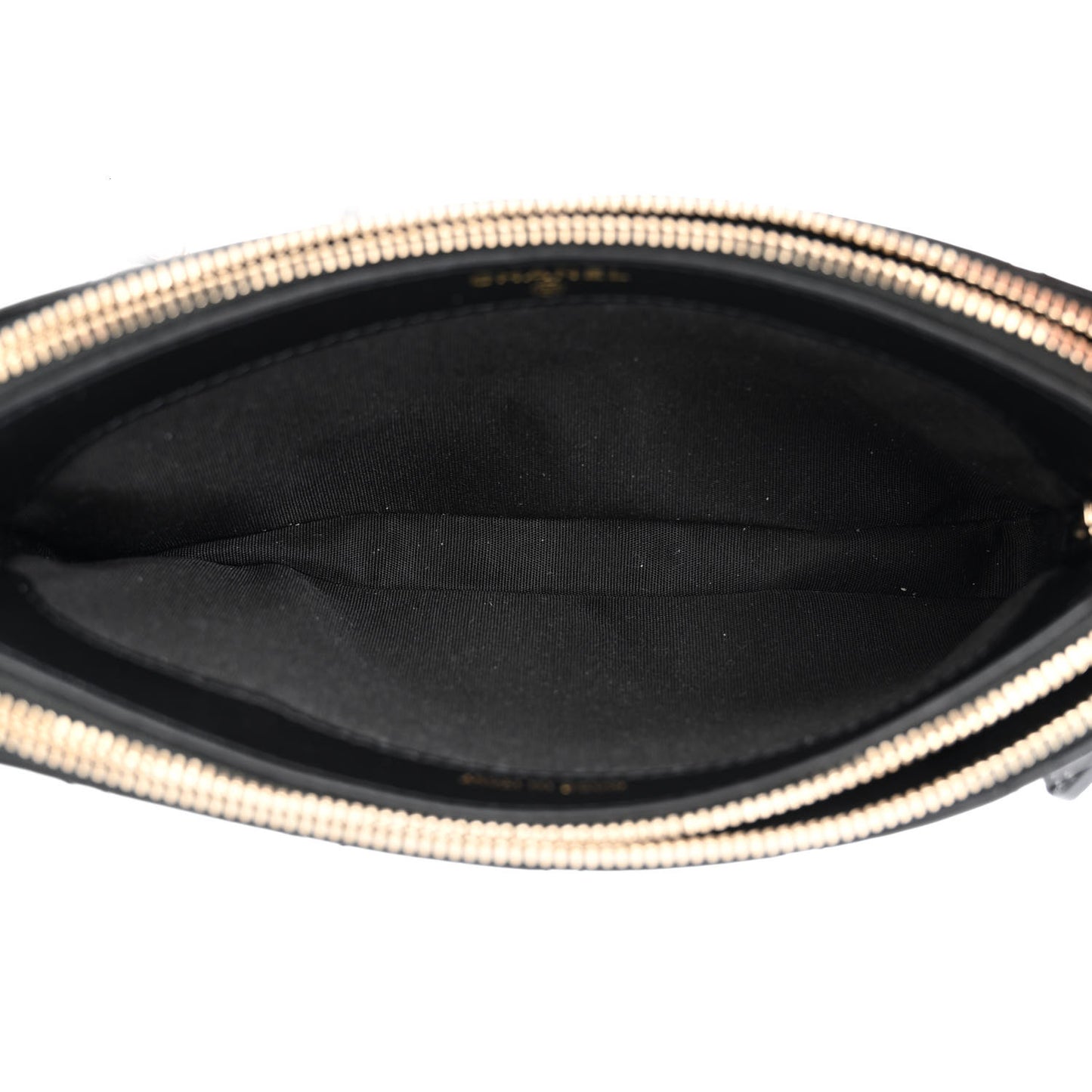 Calfskin Quilted Pearl Small Clutch With Chain Black