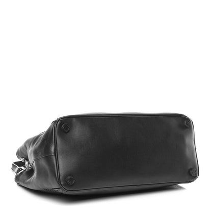 Prada City Calf Medium Galleria Double Zip Tote Black 5 of 16