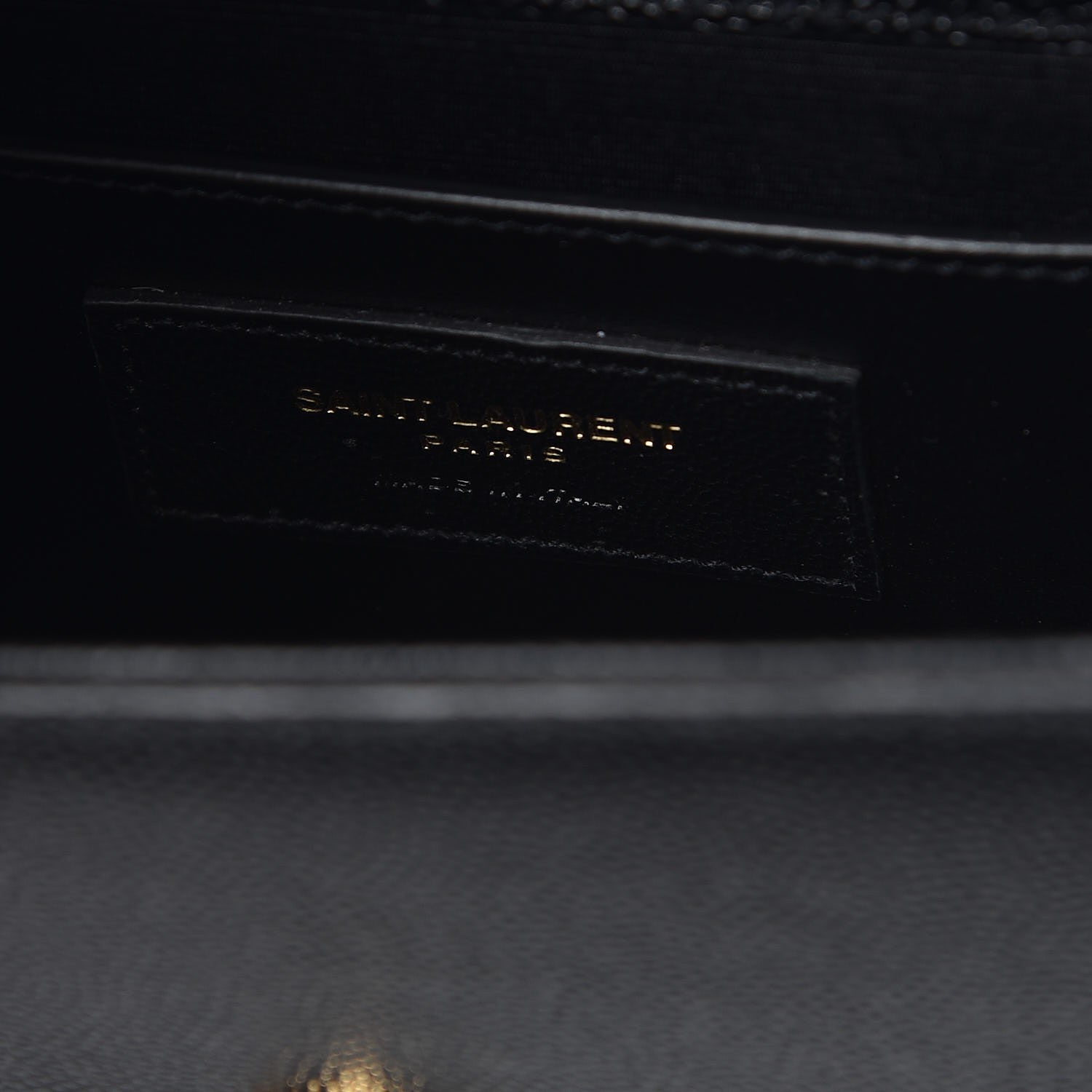 Saint Laurent Grain De Poudre Small Monogram Kate Satchel Black 6 of 7