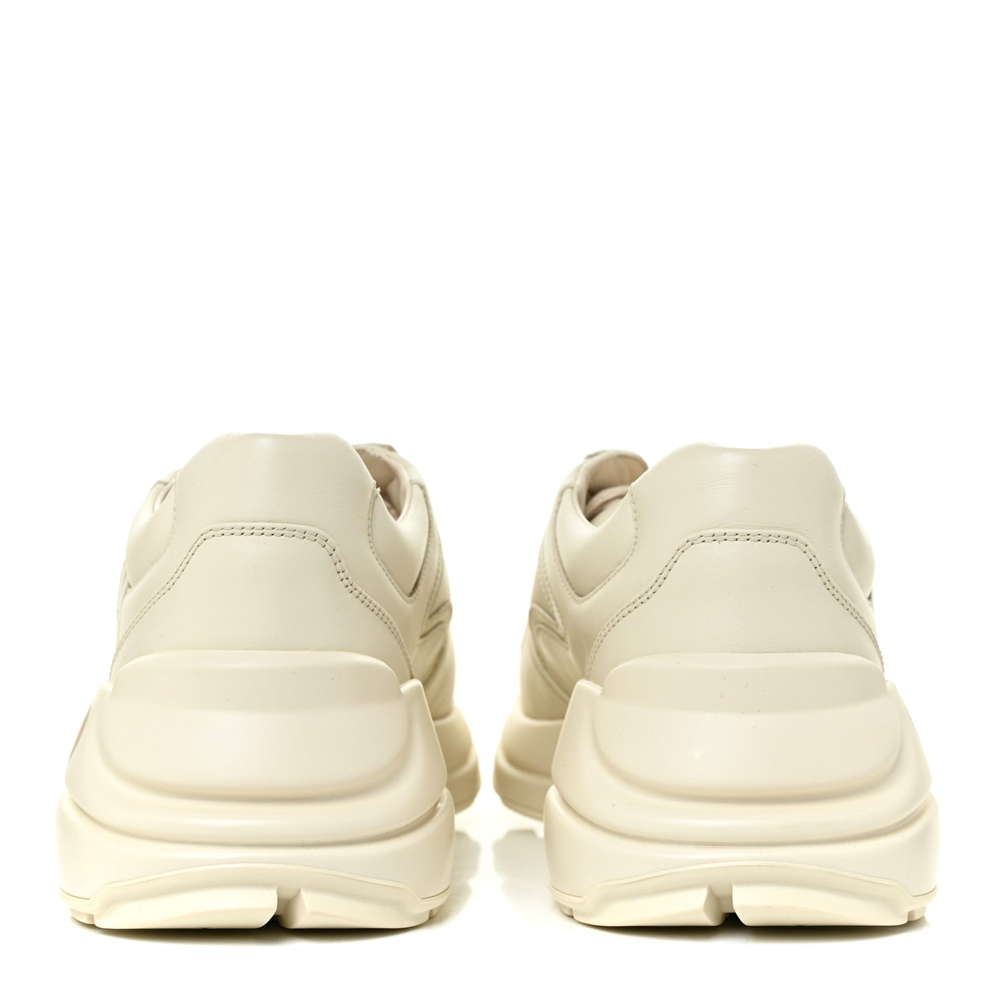 Calfskin Logo Womens Rhyton Sneakers 38.5 Ivory