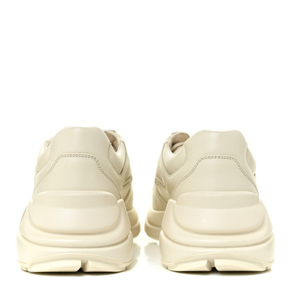 Gucci Calfskin Logo Womens Rhyton Sneakers 38.5 Ivory 4 of 8