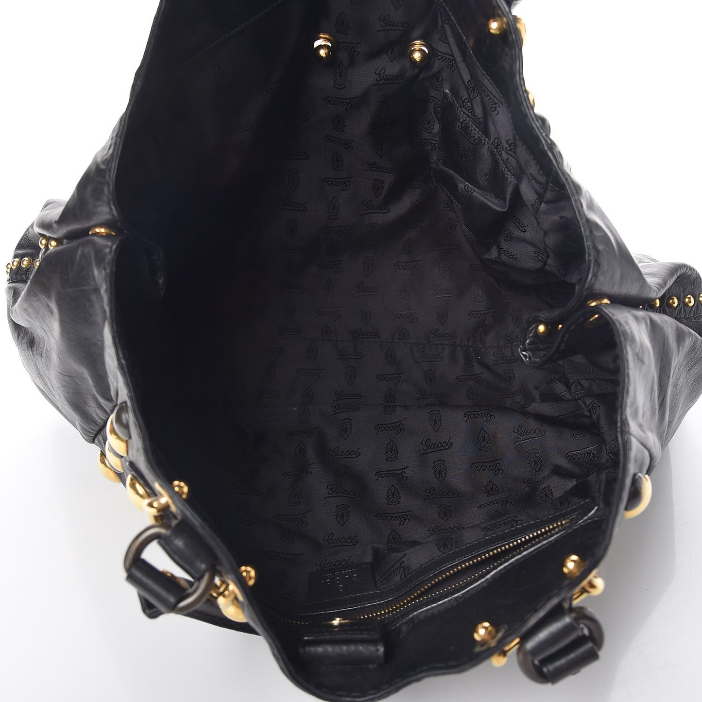 Calfskin Suede Fringe Large Babouska Tote Black