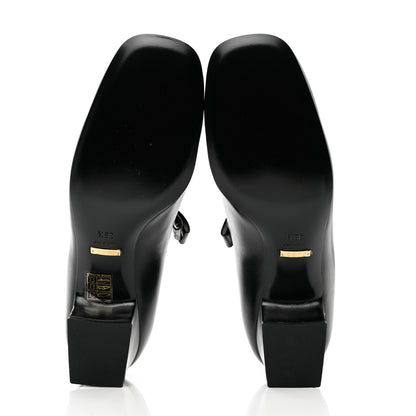 Gucci Nappa Crystal Bonny Bow Mary Jane Pumps 38.5 Black 5 of 9