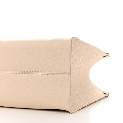 Louis Vuitton Empreinte Monogram Giant Onthego MM Creme 9 of 9