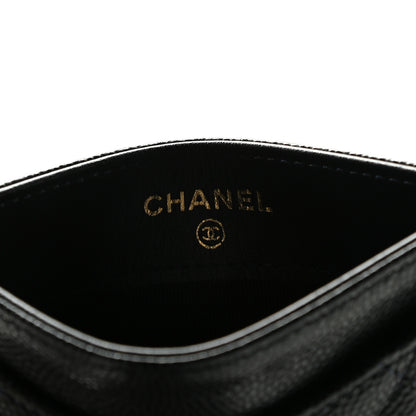 Chanel Caviar Quilted Card Holder Blue 4 of 8
