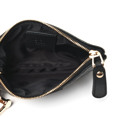 Gucci Microguccissima Key Ring Coin Case Black 4 of 4