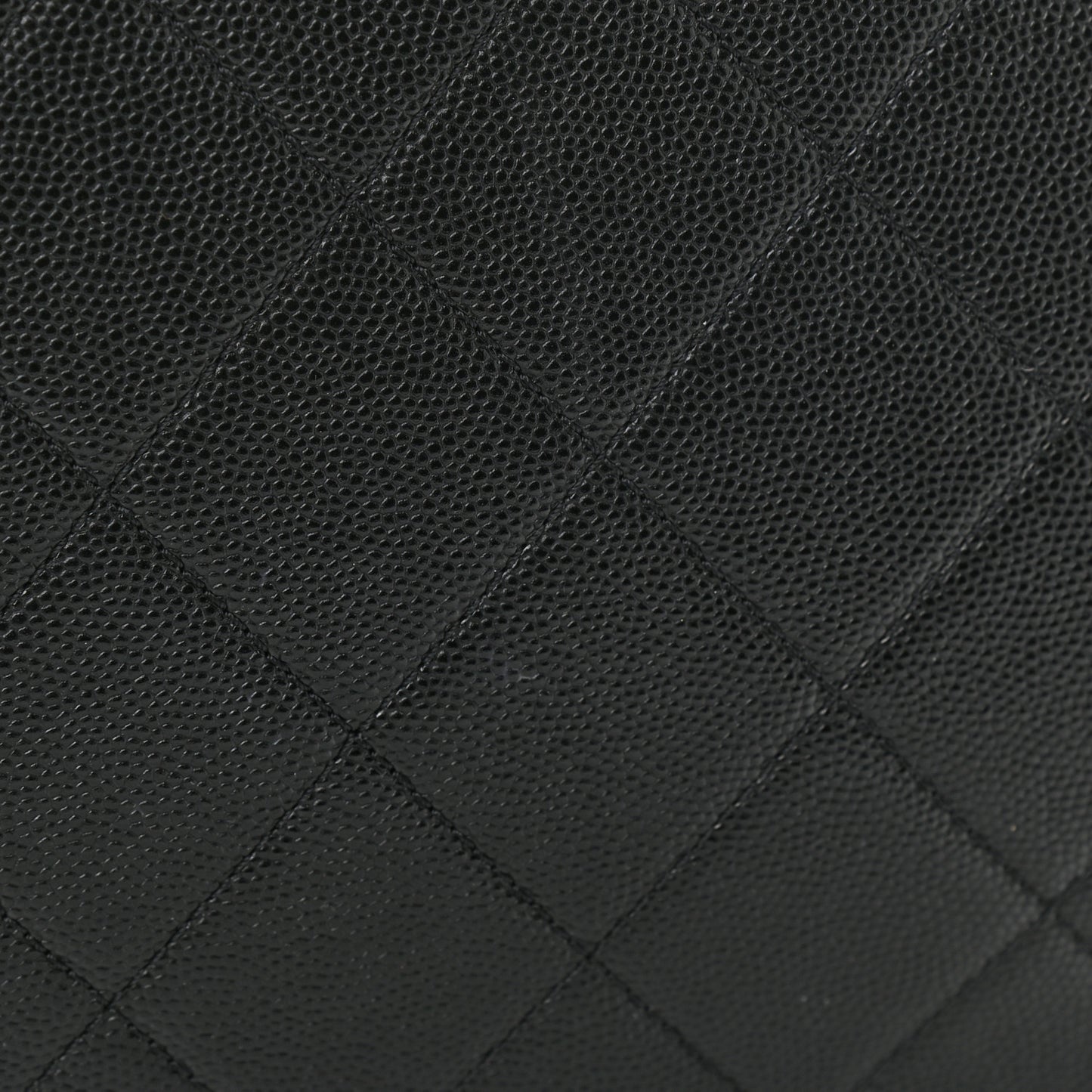 Caviar Quilted My Everything Large Shopping Tote Black