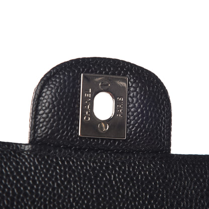 Chanel Caviar Quilted Medium Double Flap Black 18 of 23