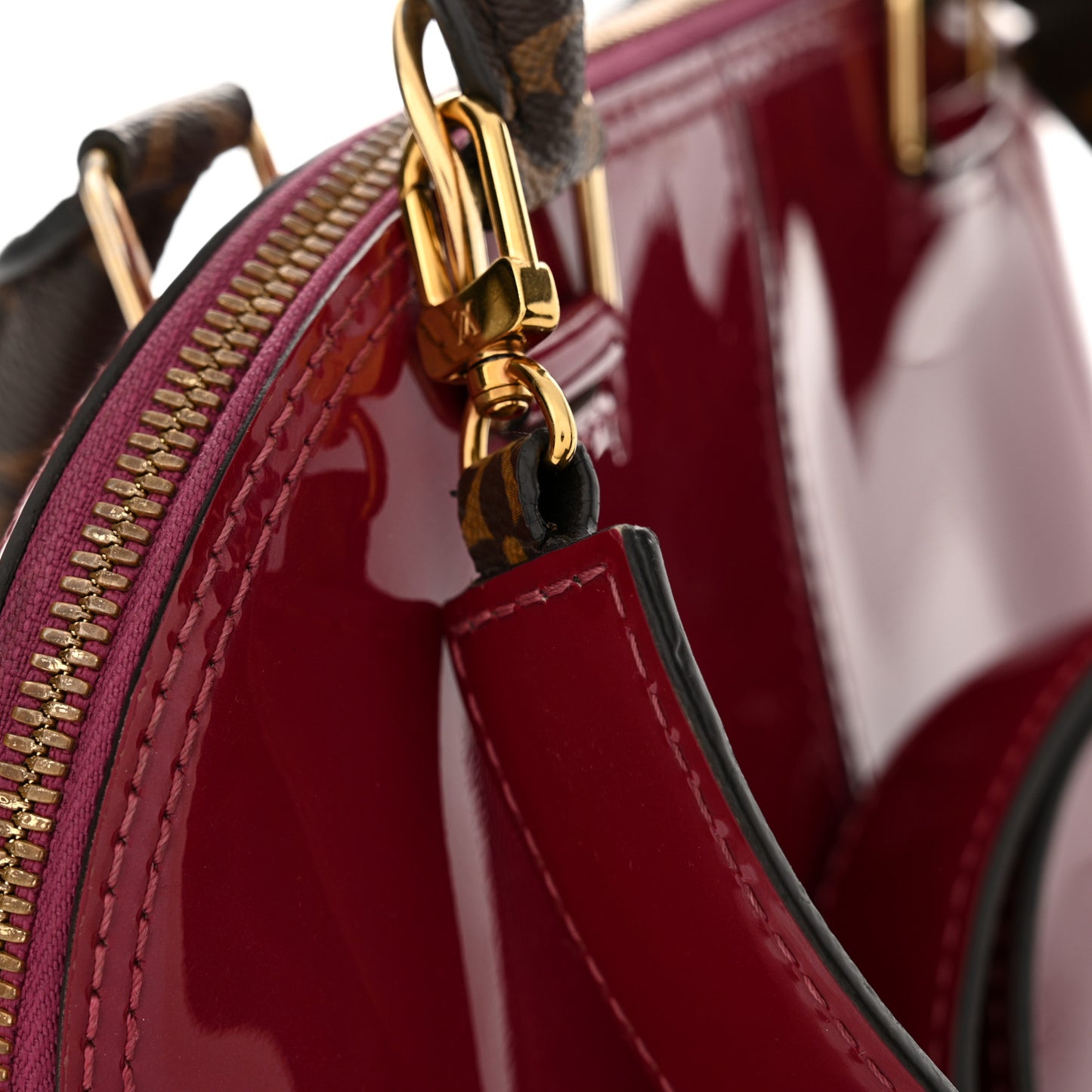 Patent Monogram Alma BB Magenta