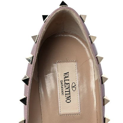 Valentino Garavani Patent Rockstud 85mm Pumps 38 Light Stone Poudre 7 of 9