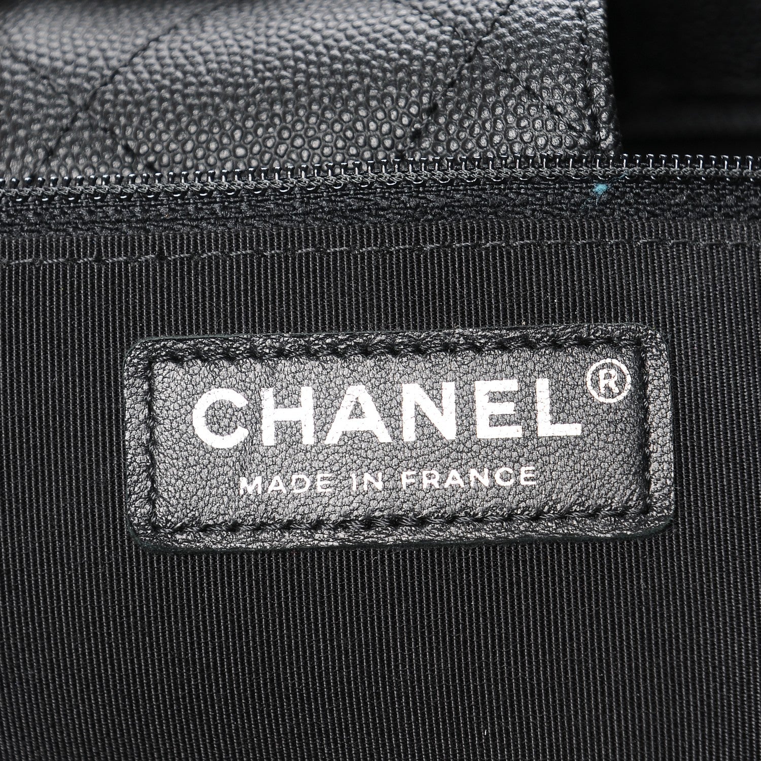 Chanel Calfskin Quilted Large CC Shopping Tote Black 5 of 6