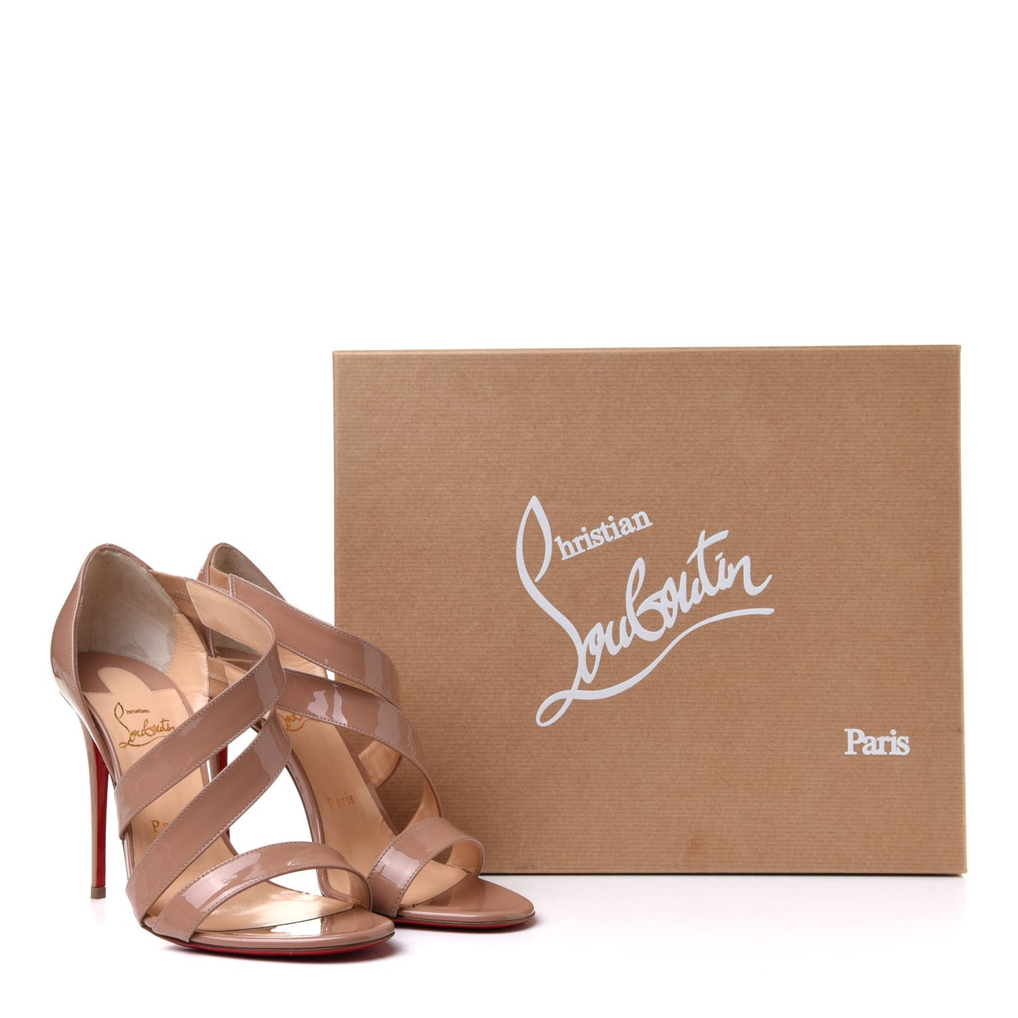 Patent World Copine 100 Sandals 38 Nude