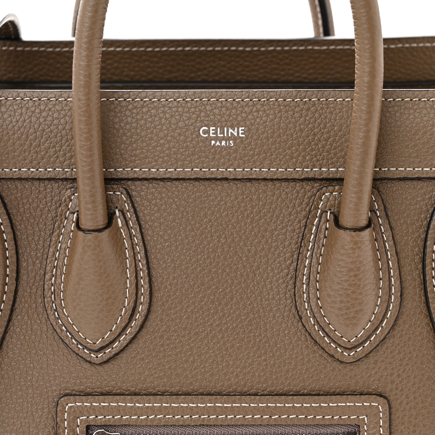 Drummed Calfskin Nano Luggage Souris