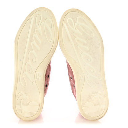Gucci Monogram Womens High Top Sneakers 36 Pink Soft Pink 6 of 10