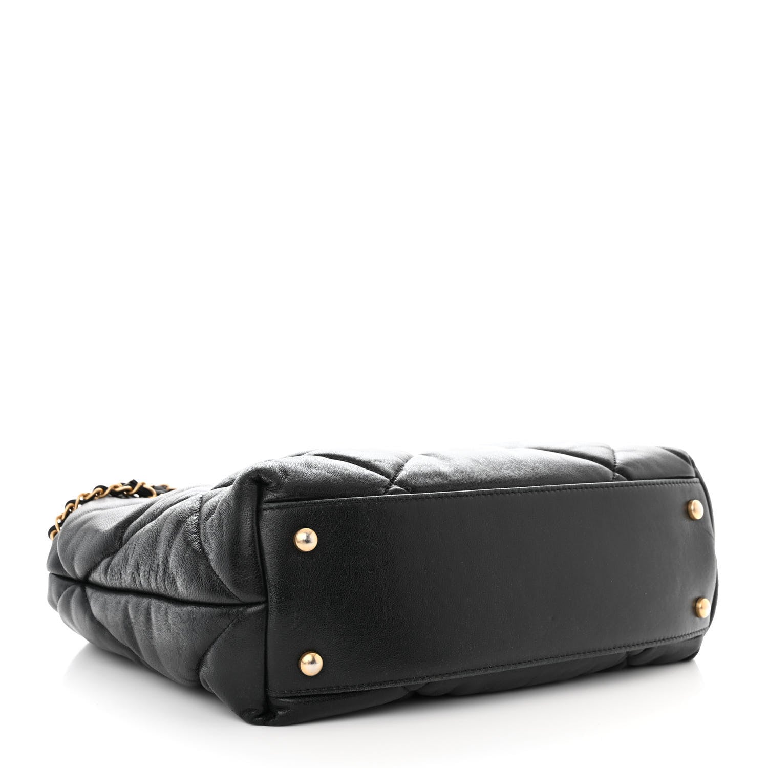 Chanel Lambskin Quilted Medium Bowling Bag Black 6 of 14