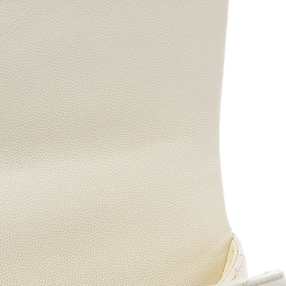 Chanel Caviar Elaphe Quilted Small Coco Handle Flap Ivory 16 of 18