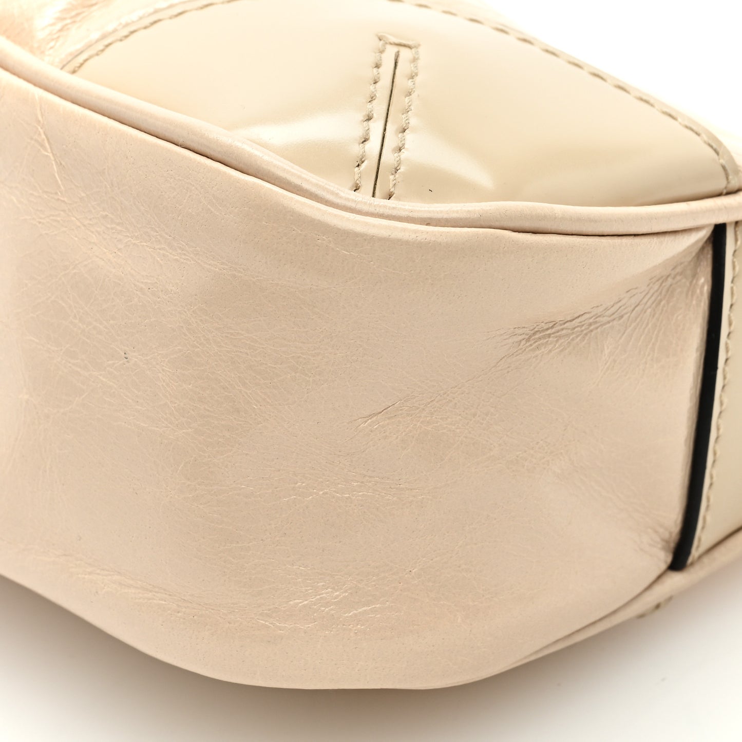 Soft Lux Calfskin Re-Edition 2002 Shoulder Bag Travertine