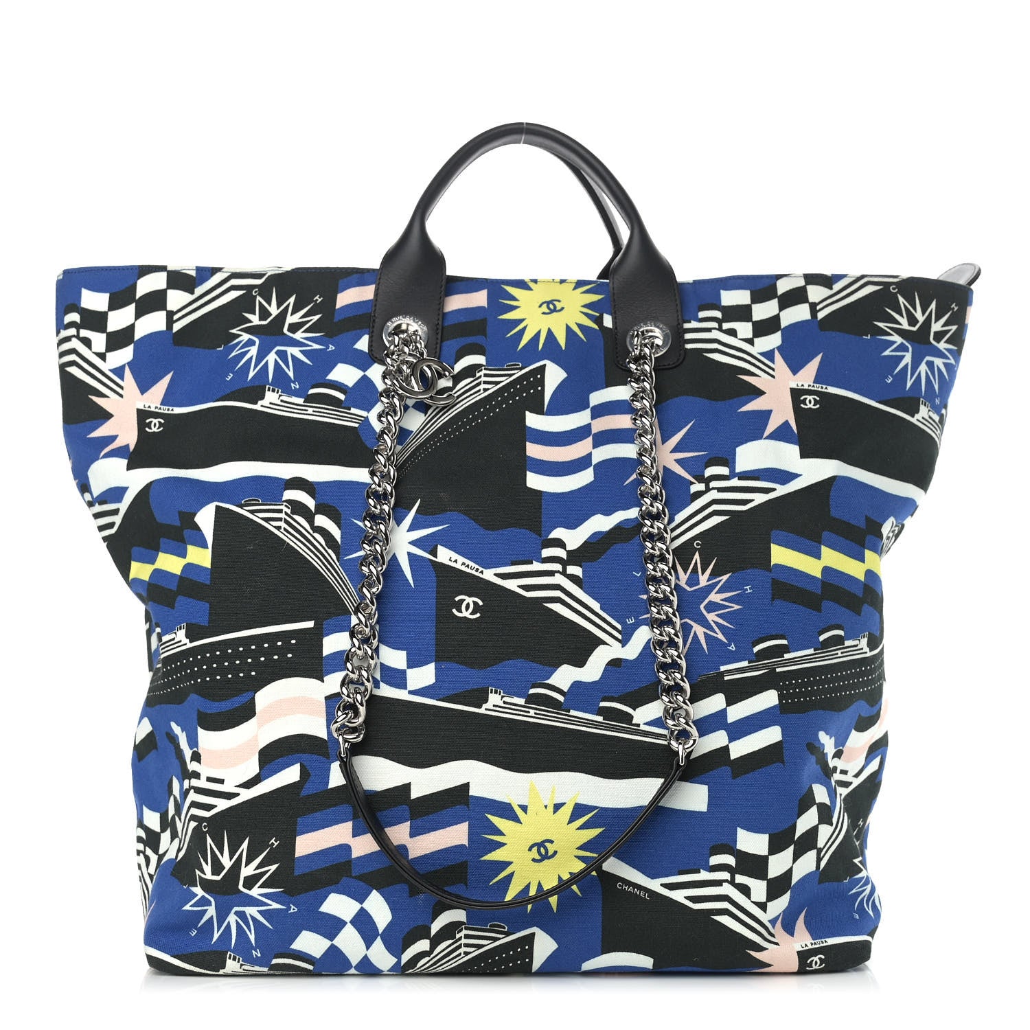 Chanel Canvas Large La Pausa Bay Shopping Bag 1 of 10