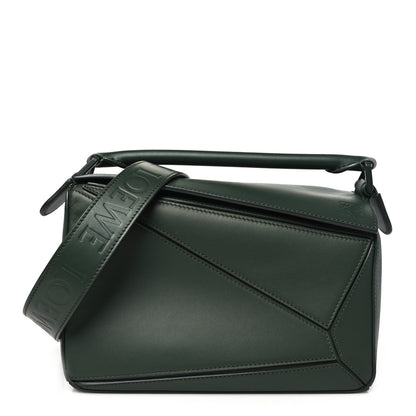 Loewe Satin Calfskin Small Puzzle Bag Vintage Khaki 1 of 10