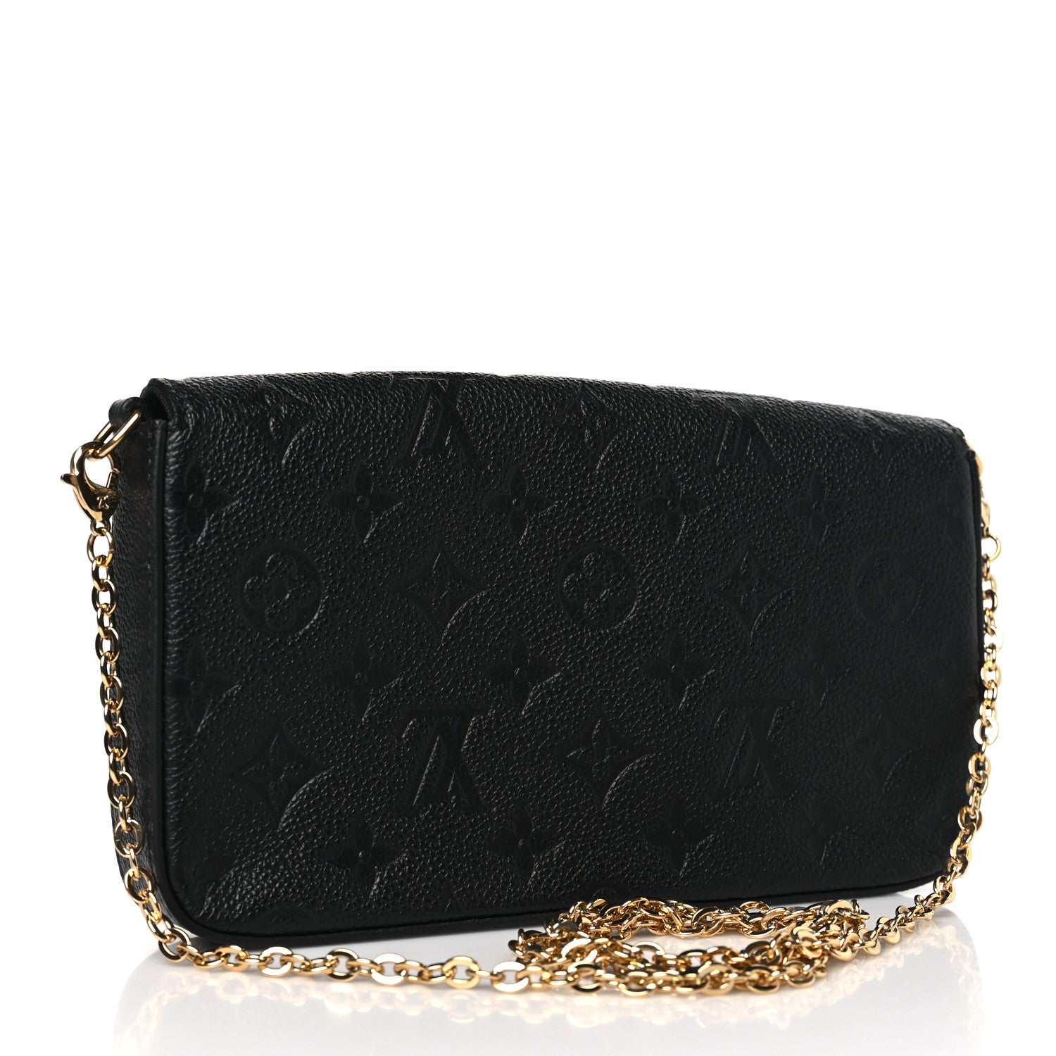 Louis Vuitton Empreinte Pochette Felicie Chain Wallet Black 3 of 9