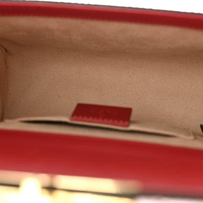 Gucci Guccissima Small Padlock Shoulder Bag Hibiscus Red 5 of 11