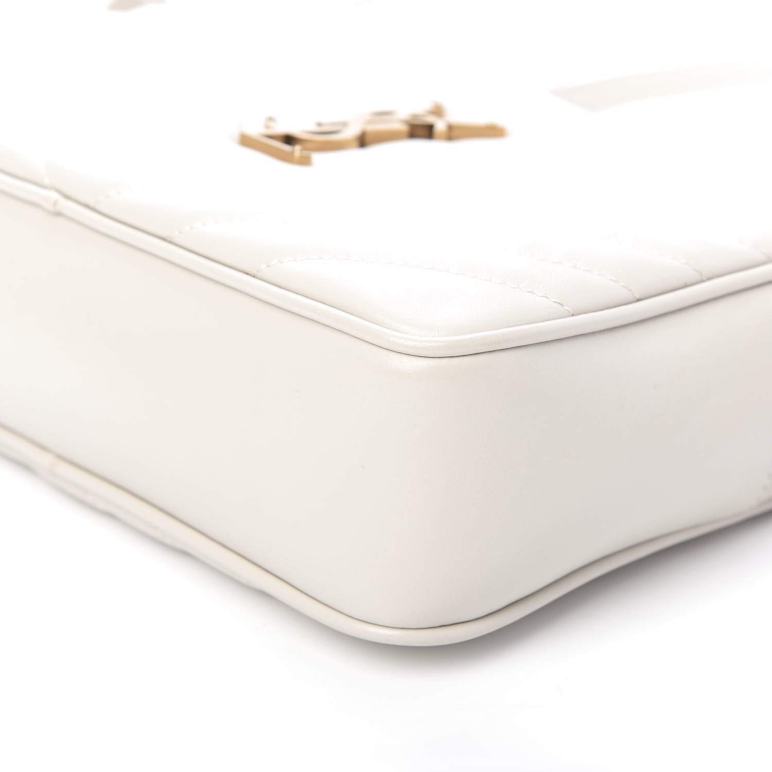 Saint Laurent Calfskin Matelasse Monogram Lou Camera Bag Crema Soft 7 of 11