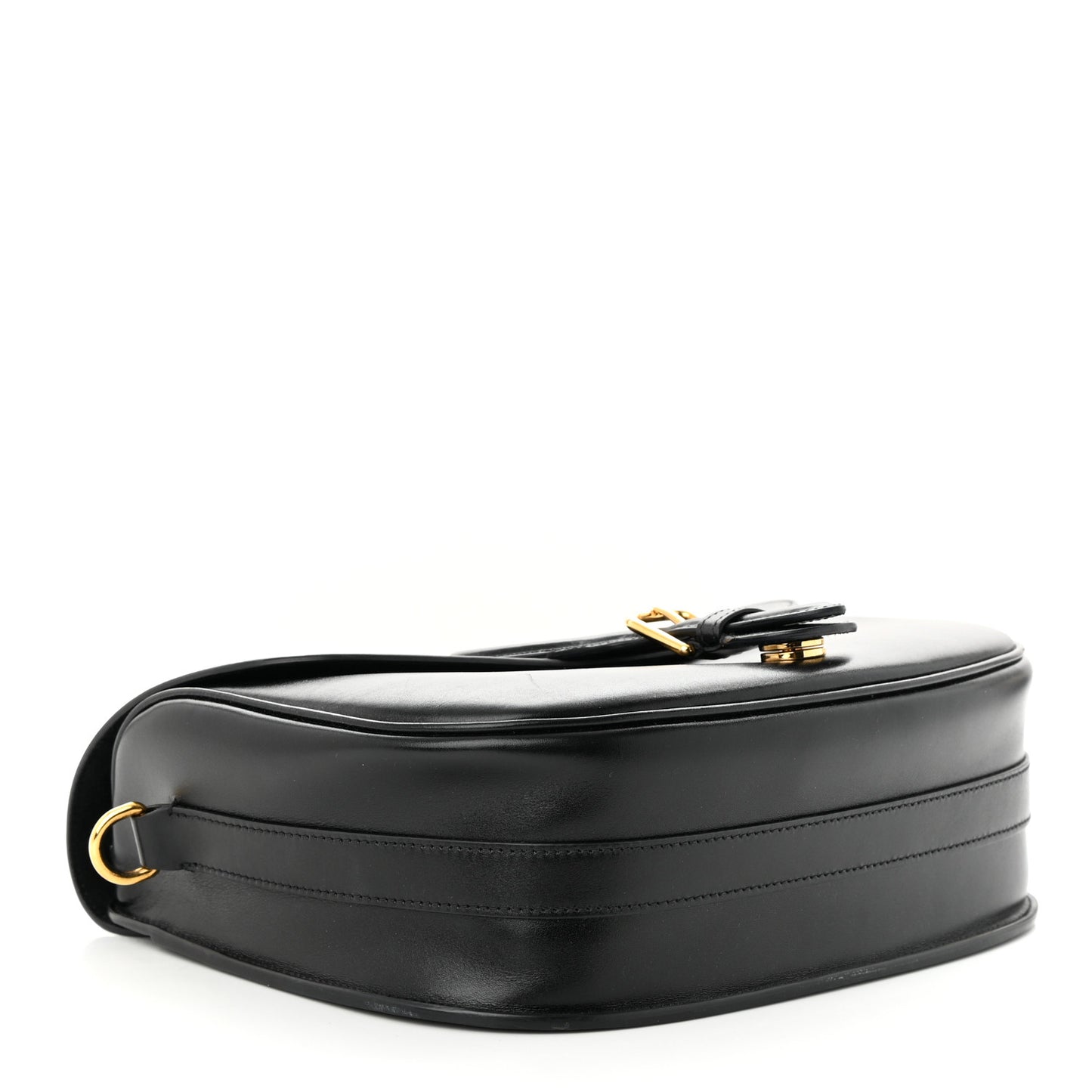 Box Calfskin Large Bobby Flap Black