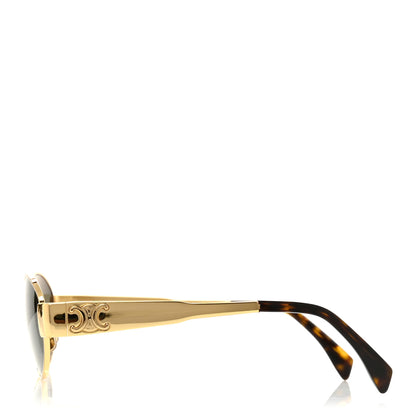 Celine Metal Triomphe 01 Sunglasses CL40235U Gold Green 2 of 7