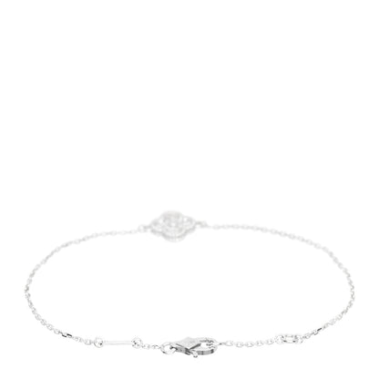 Van Cleef & Arpels 18K White Gold Diamond Sweet Alhambra Bracelet 3 of 4