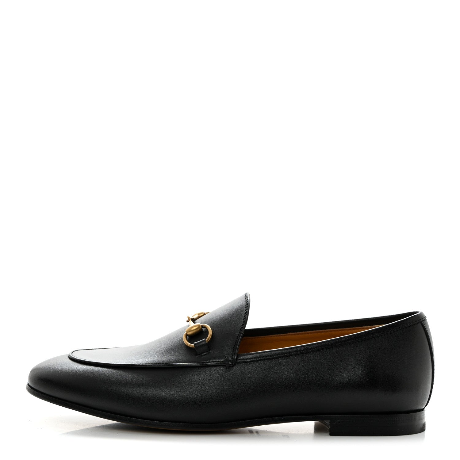 Gucci Calfskin Womens Jordaan Loafers 38.5 Black 1 of 9