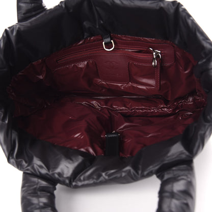 Chanel Nylon Quilted Small Coco Cocoon Tote Black 6 of 10