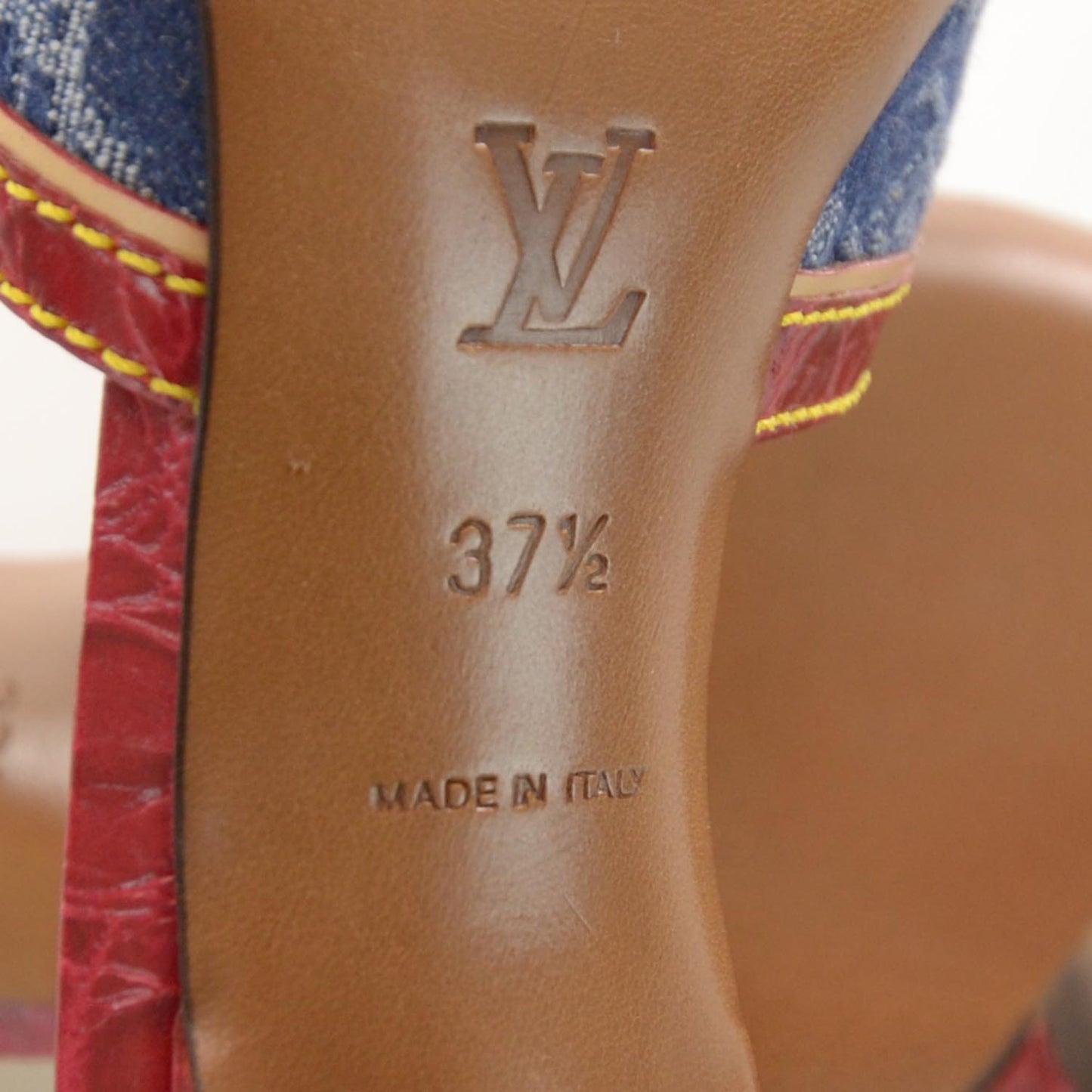 Denim Monogram Mules 37.5