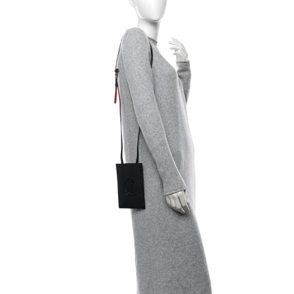 Christian Louboutin Calfskin By My Side Crossbody Phone Case Black 3 of 10