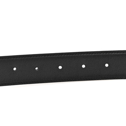 Hermes Swift Epsom 32mm H Belt 95 38 Black Bleu Saphir 3 of 5