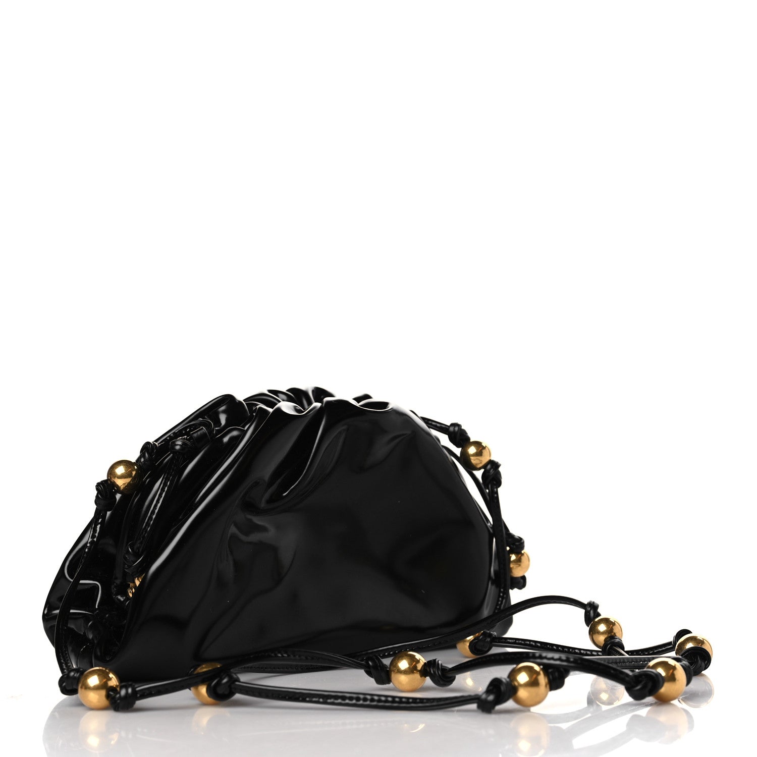 Bottega Veneta Brushed Calfskin The Mini Pouch Black 3 of 9