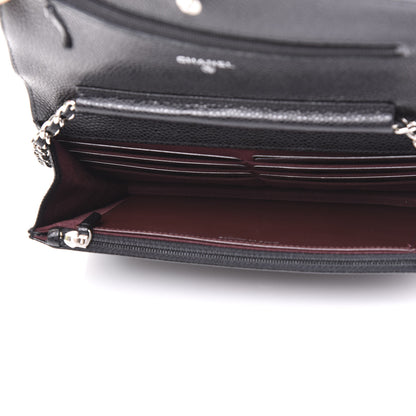 Chanel Caviar Quilted Wallet On Chain WOC Black 4 of 11