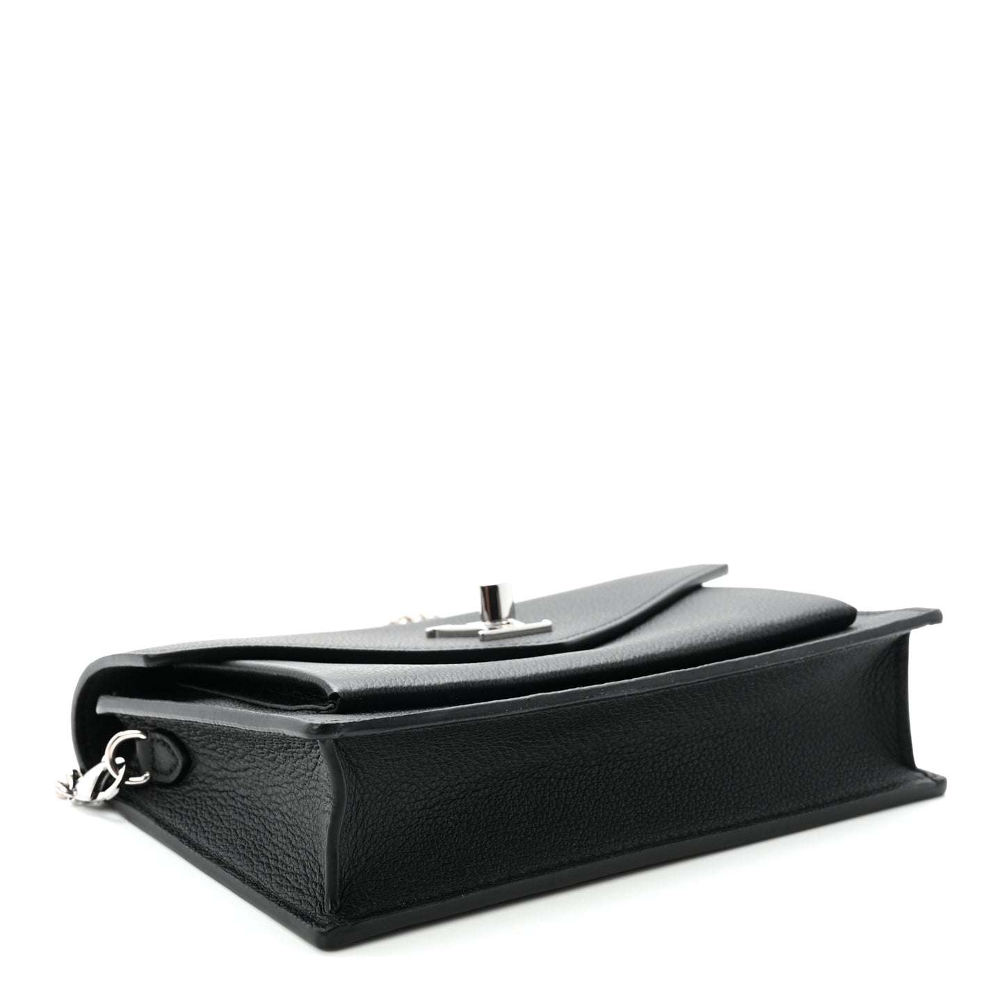 Soft Calfskin My Lockme Chain Pochette Black