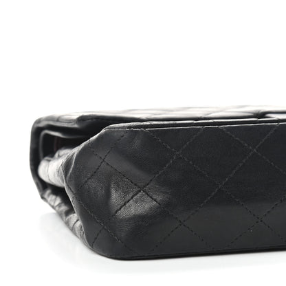 Chanel Lambskin Quilted Medium Double Flap Black 8 of 9