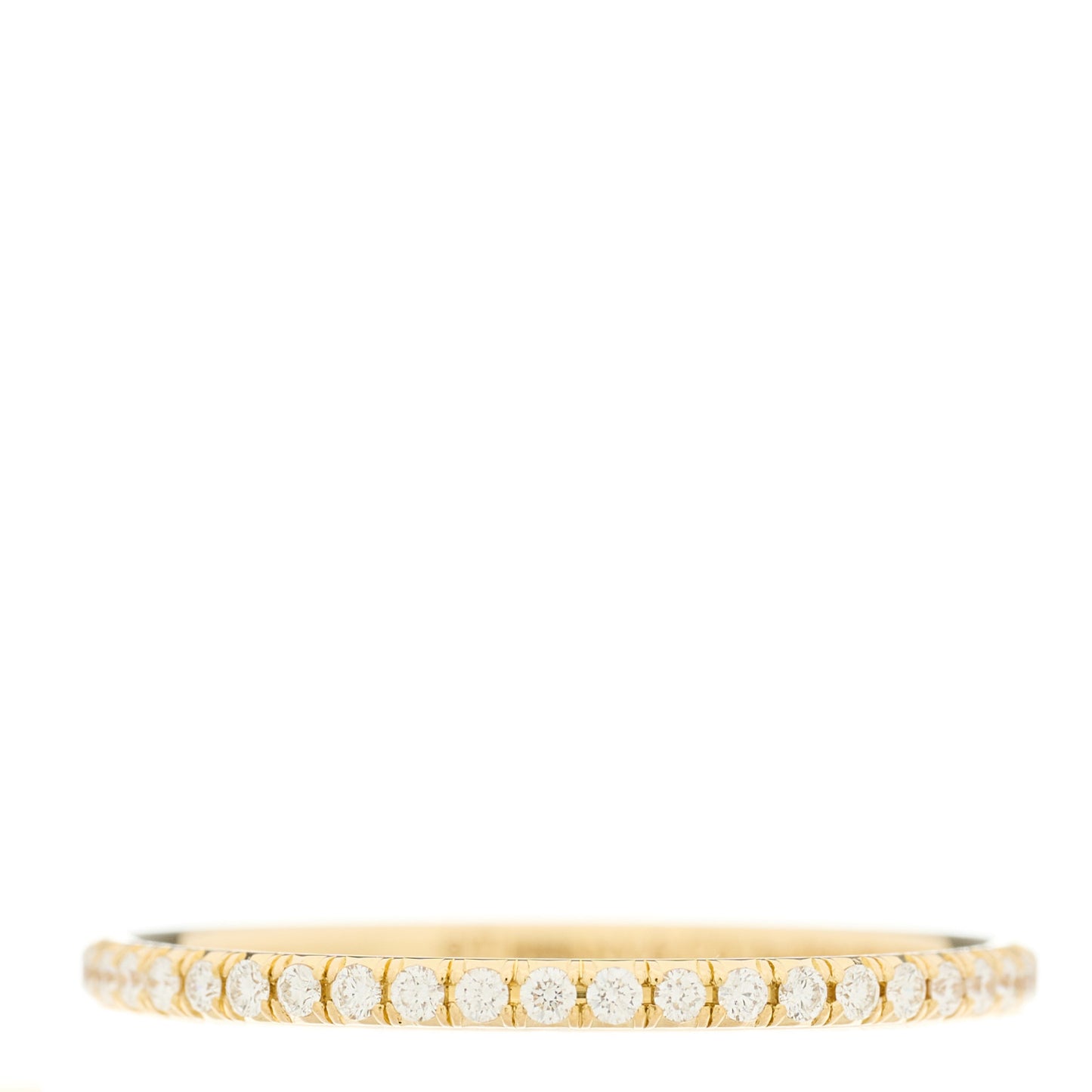 18K Yellow Gold Diamond Metro Band Ring 57 8