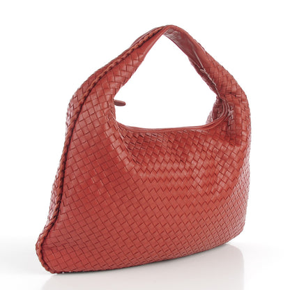 Bottega Veneta Nappa Intrecciato Large Veneta Hobo Burnt Red 3 of 8