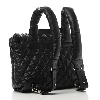 Chanel Lambskin Quilted Coco Cocoon Backpack Black 2 of 4