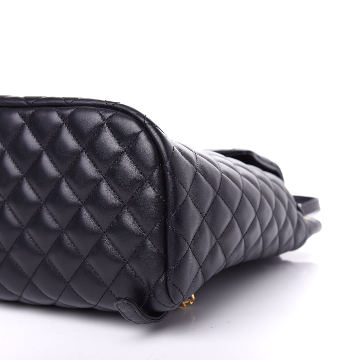 Calfskin Quilted Large Urban Spirit Backpack Black
